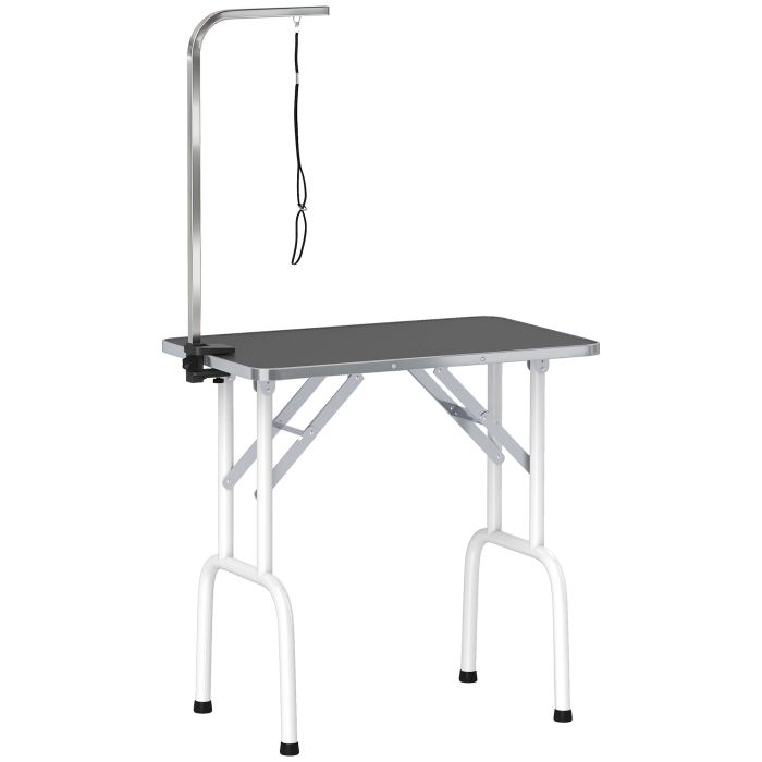 NOIEOS Metal Dog Grooming Table - Black