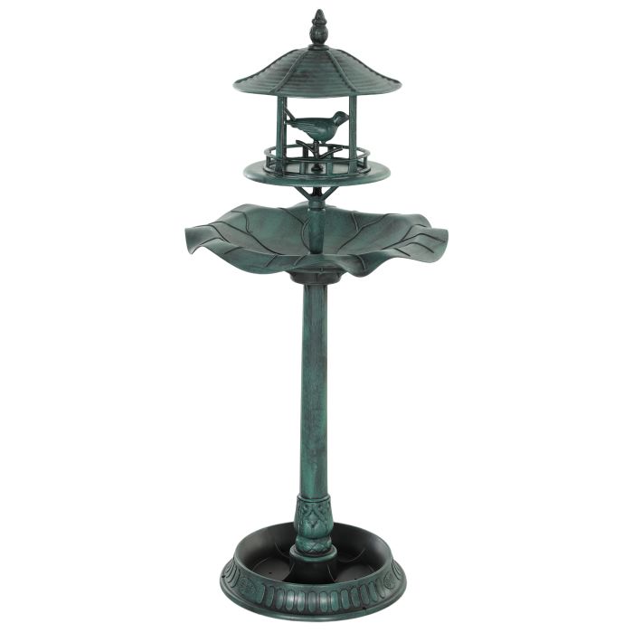 PP Garden Bird Bath - Green