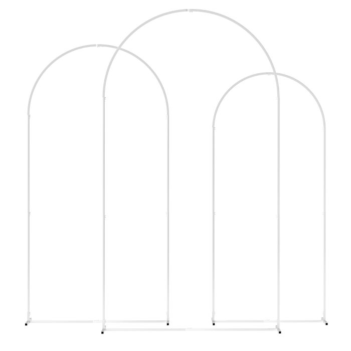 ORAON Metal Wedding Arch Stand - White