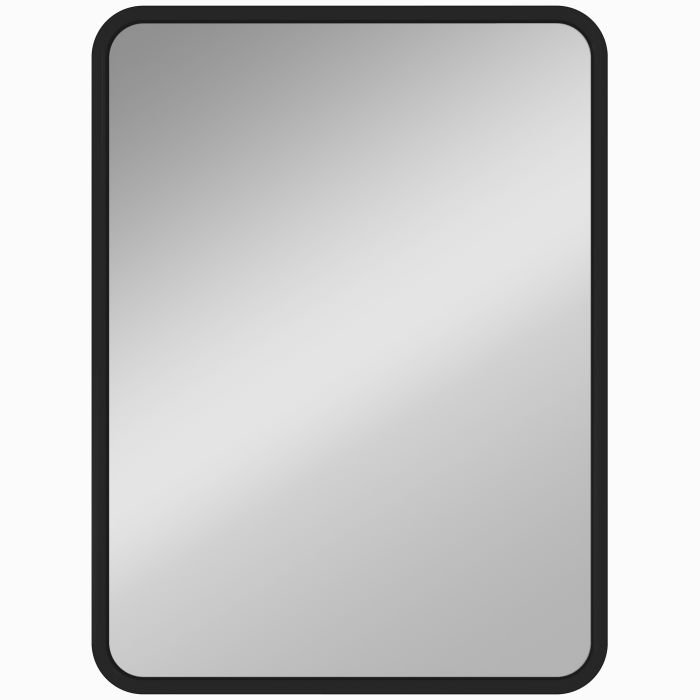 NOVAUX Metal Rectangular Wall Mirror - Black