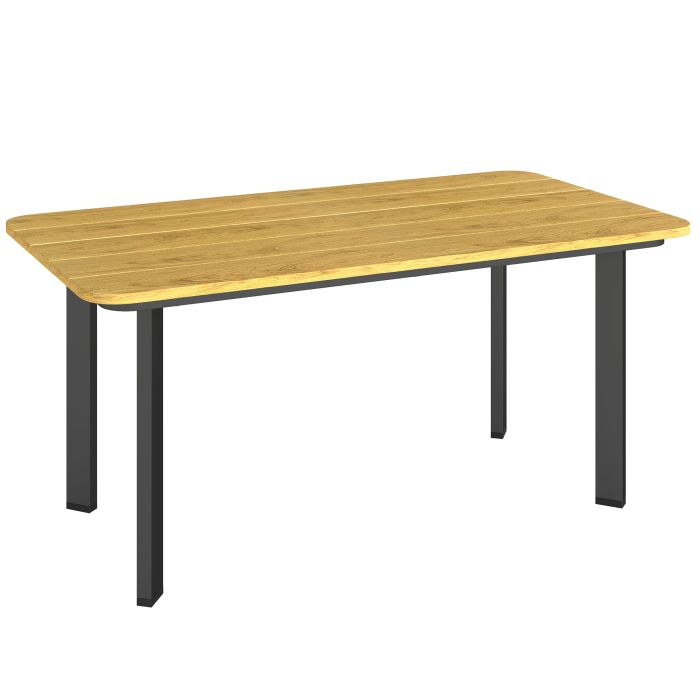 Wexwick Brown Metal Coffee Table - 49cm