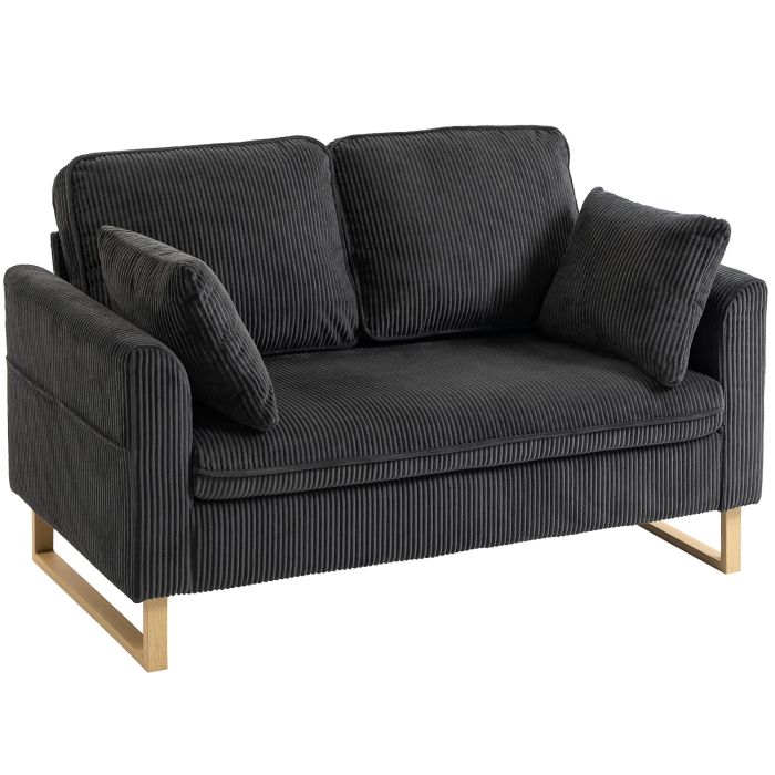 Belford Metal 2 Seater Sofa - Grey
