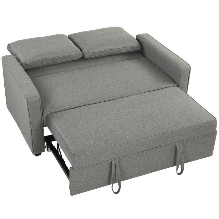 Kenara Linen 2 Seater Sofa Bed - Grey