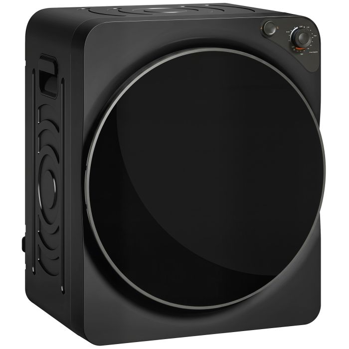 CHASELEY 5 kg 1000W Compact Vented Tumble Dryer with 5 Drying Modes and Steel Drum - Black