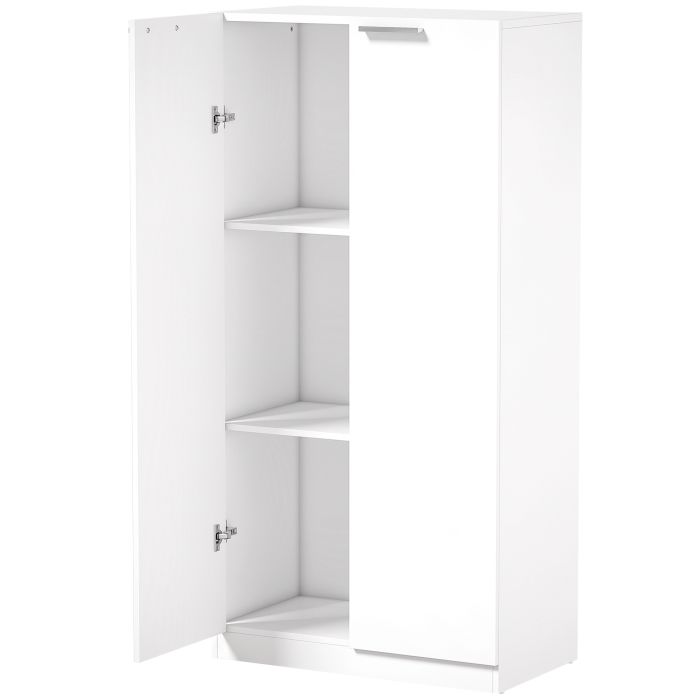 AURABRIDGE 120cm 3-Tier Filing Cabinet - White