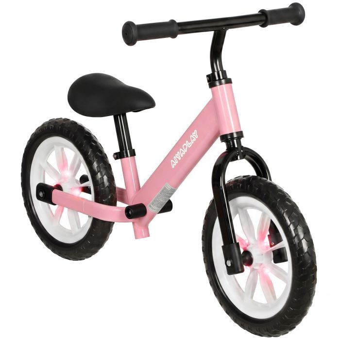 BRIARSIDE 11.2-Inch Kids Balance Bike with Light-Up Wheels - Pink