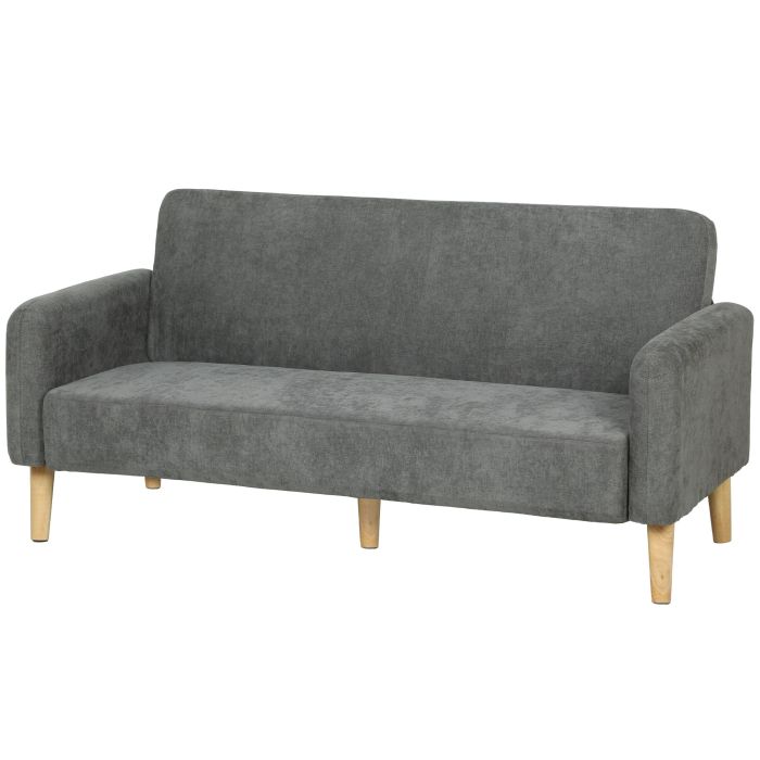 CEDARBROOK 2-Seater Velvet Sofa with Thick Padding - Grey