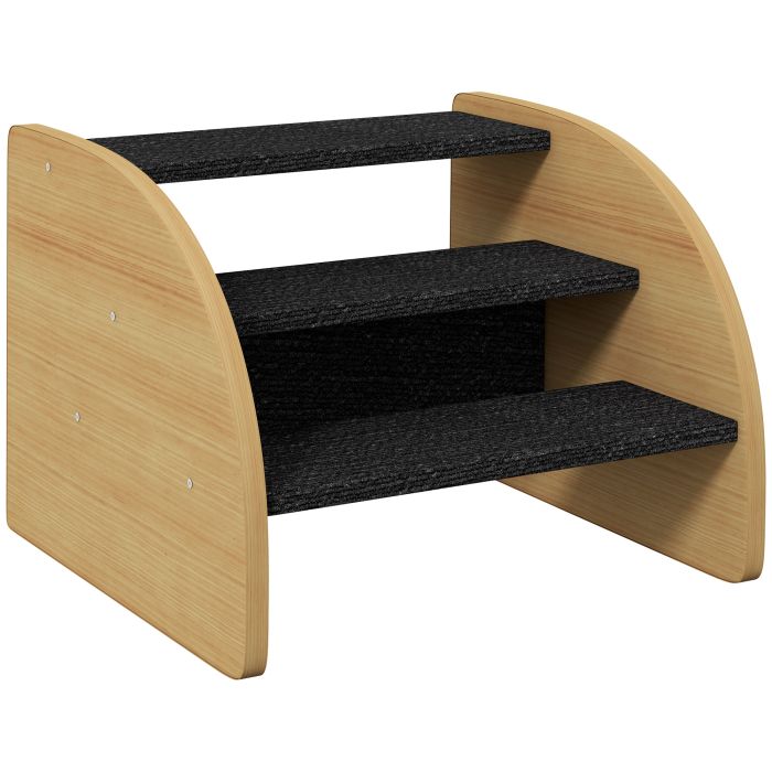 ALDERRIDGE 3-Step Dog Stairs with Side Panels and Non-Slip Feet