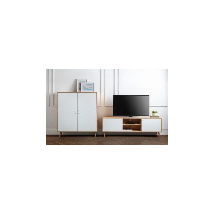 Moritz 4 Door Cabinet - Oak
