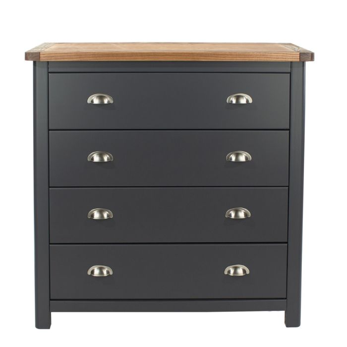 Blue Chest of Drawers - DIEGO Medium Chest 4 Drawers