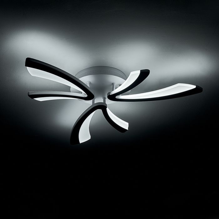 3 Shades V Shaped LED Ceiling Light Fixture Dimmable