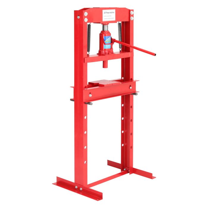 Red 20Ton Workshop Press Floor Standing Hydraulic H-Frame