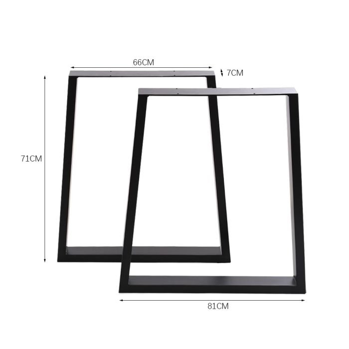 Industrial Set of 2 Table Legs DIY Steel Furniture Legs