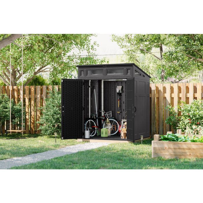 LORNVALE Garden Shed 6x5 - Grey
