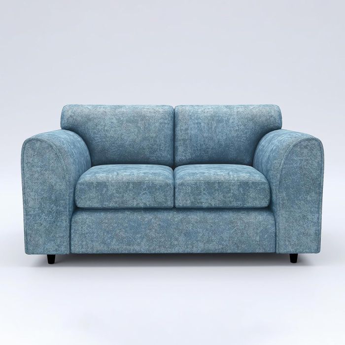 LORVANI Fabric 2 Seater Fullback Sofa - Sky Blue
