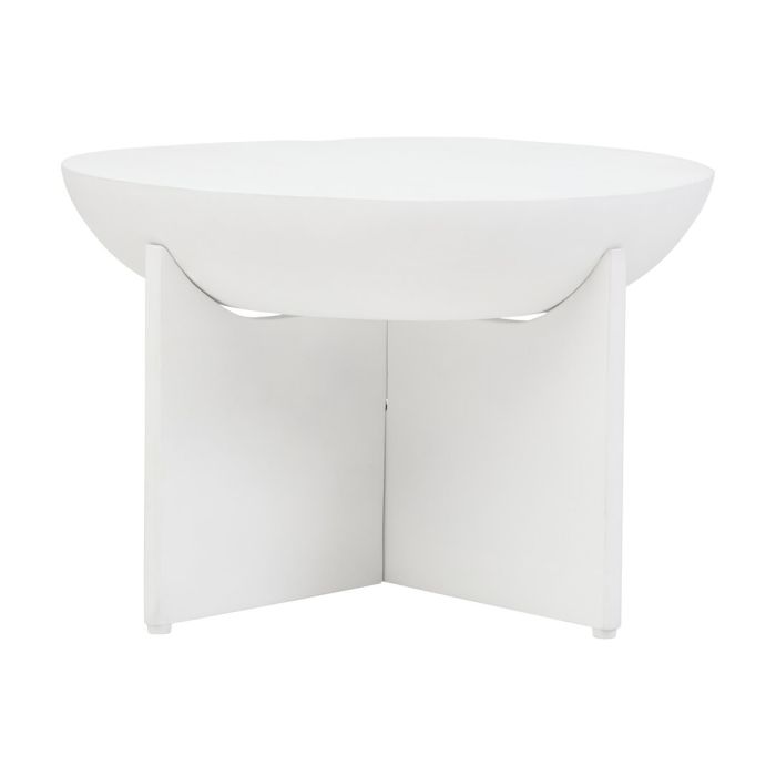 PENWYTHA II Wooden Round Coffee Table - White