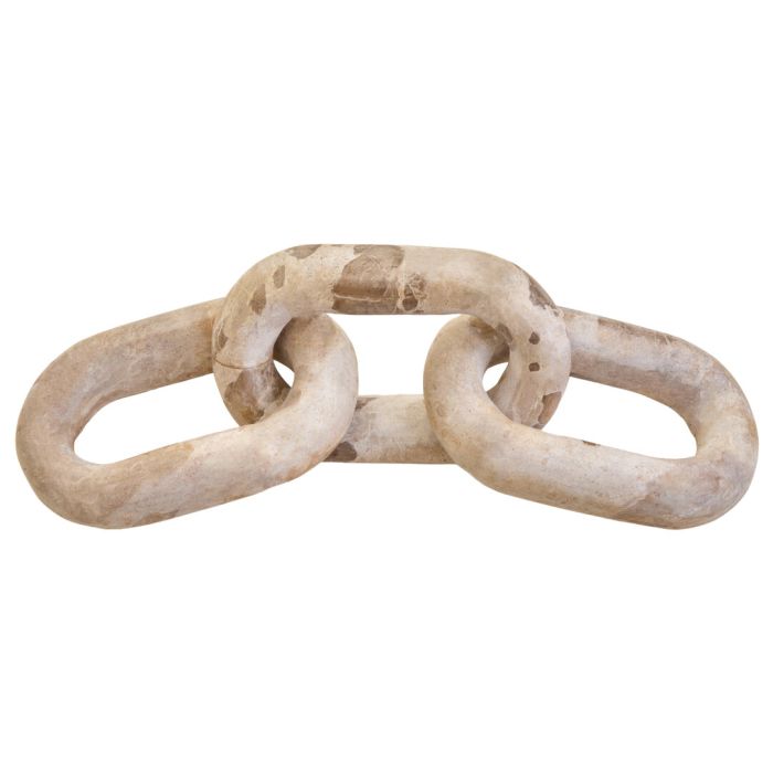 FRAYMONT Decorative Chocolate Marble Three Link Chain - Brown