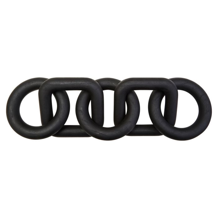 ISMERYN Decorative Five Link Wooden Chain - Black