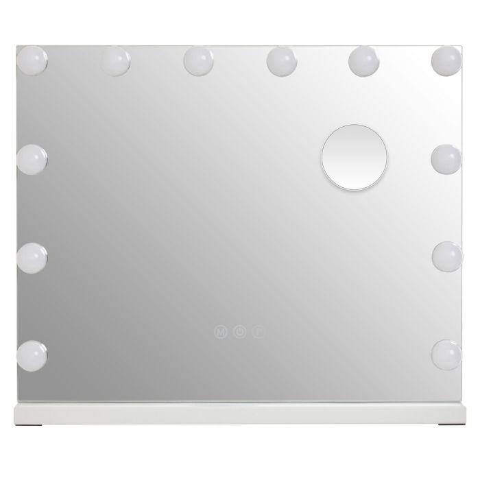 ARVORIA Illuminated LED Free Standing Vanity Mirror - Clear