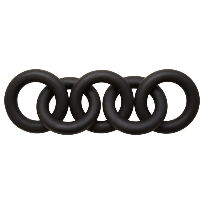 ISMERYN Decorative 5 Link Round Wooden Chain - Black