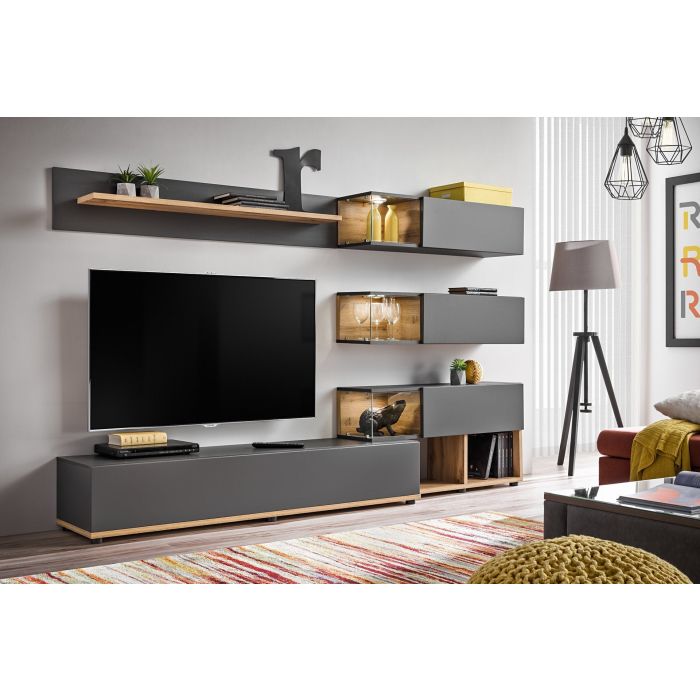 Silk in Anthracite Entertainment Unit