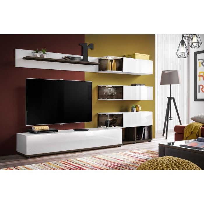 Silk in White Gloss Entertainment Unit