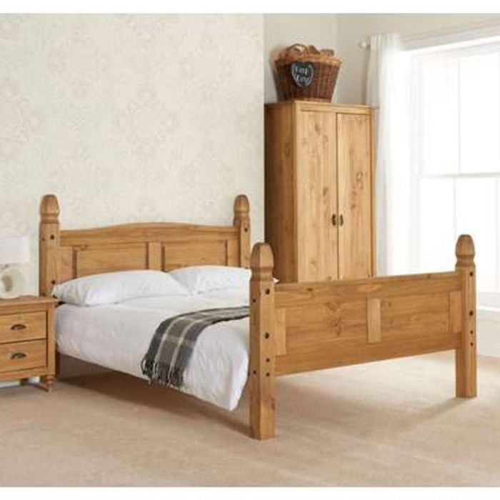 Birlea Corona High End Waxed Pine Bed Frame - Kingsize 5ft