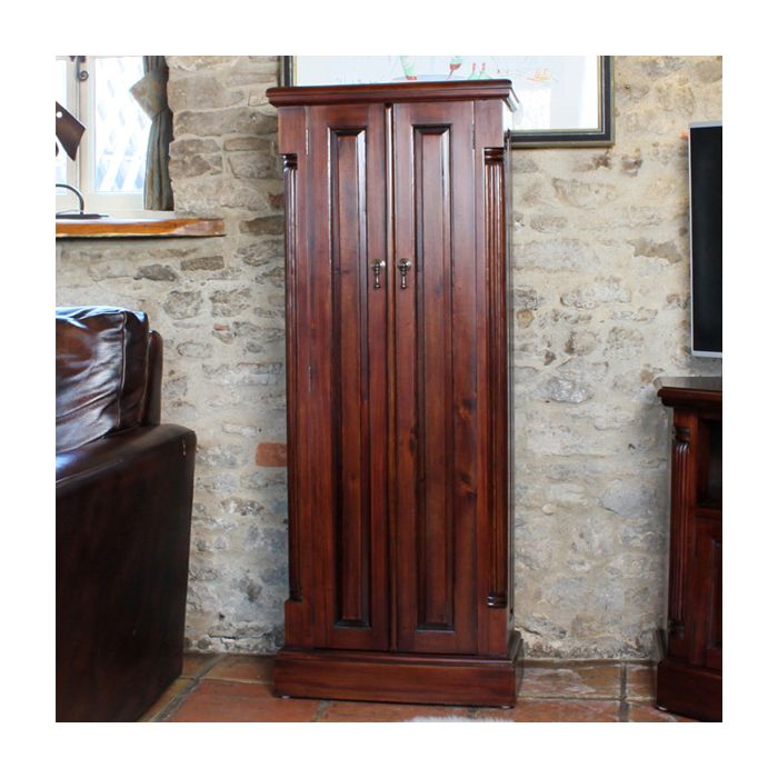 Royston Mahogany Double Door Storage DVD and CD Cupboard