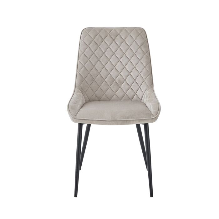 Ransley Mink Velvet Upholstered Dining Chairs - Set of 2
