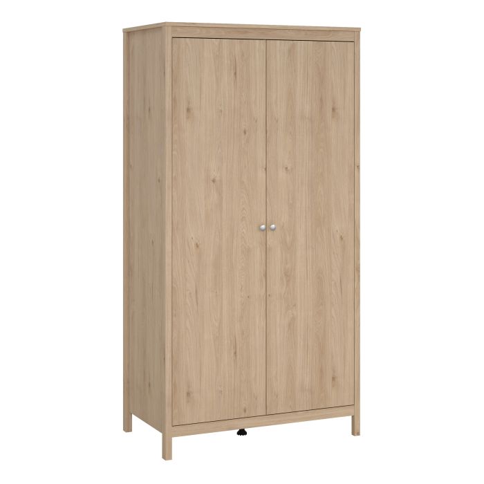 MEMPHIS 2 Doors Wardrobe Light Oak - 102cm