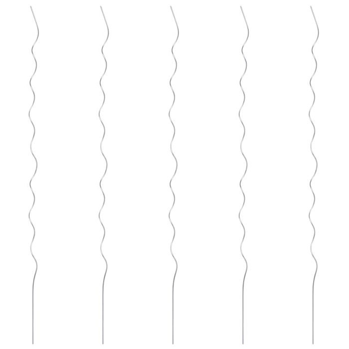 5 pcs Spiral Plant Supports 170 cm Galvanised Steel
