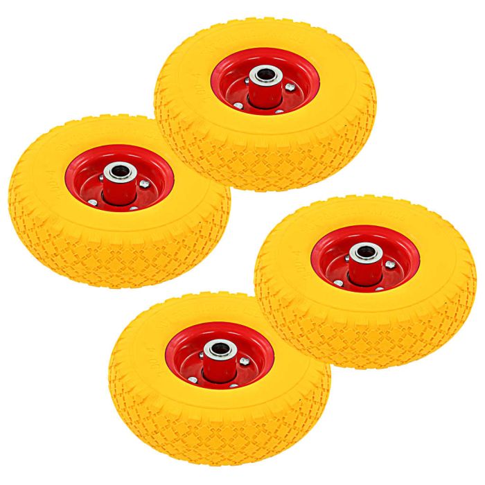 Sack Truck Wheels 4 Pcs Rubber 3.00-4 245x82
