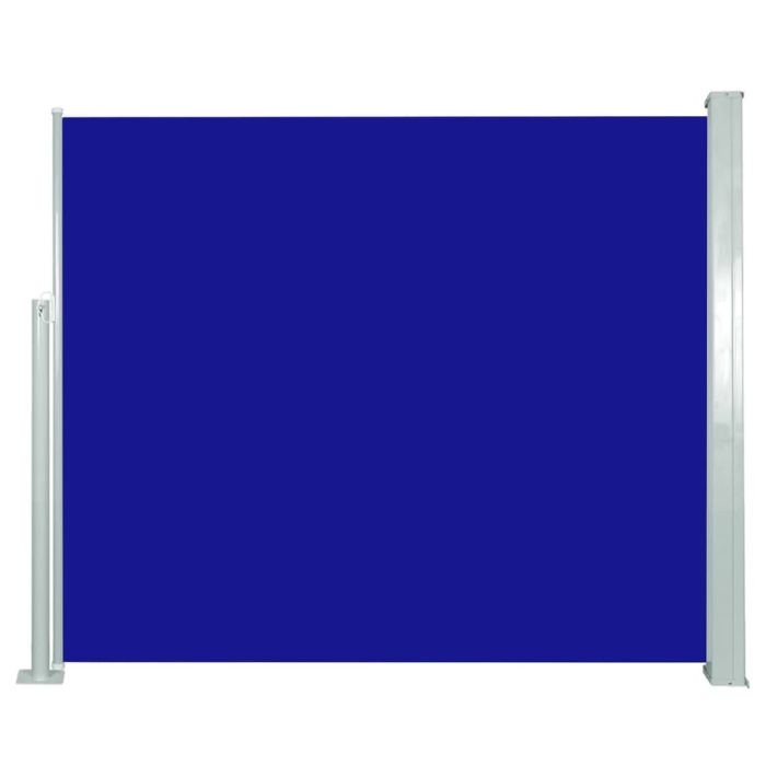 Retractable Side Awning 120 x 300 cm Blue
