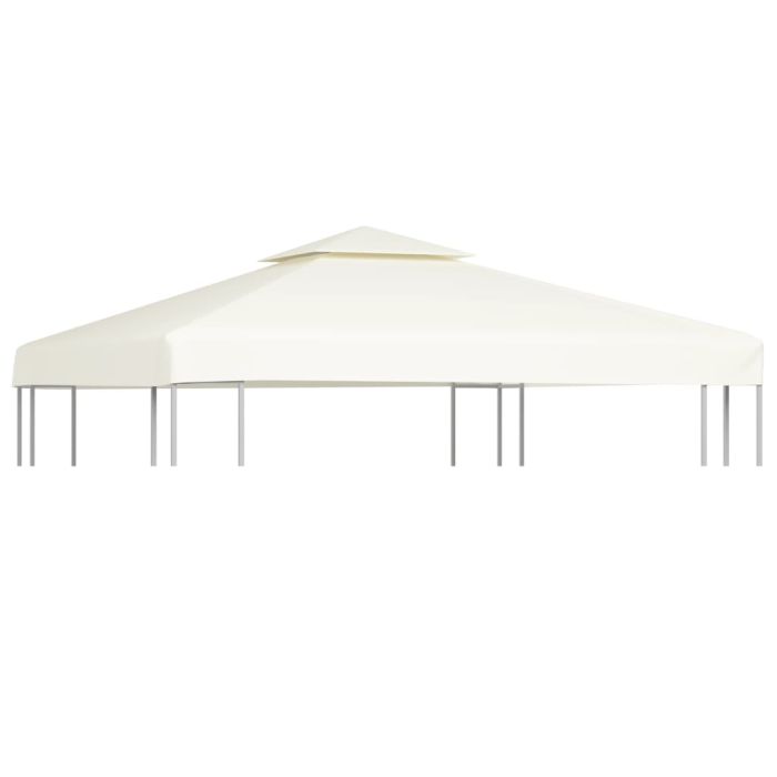 Gazebo Cover Canopy Replacement 310 g / m2 Cream White 3 x 3 m