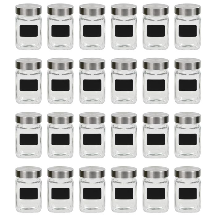 Storage Jars with Sticker 24 pcs 300 ml