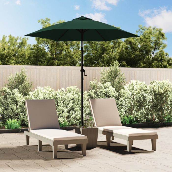 Parasol Green 200x224 cm Aluminium