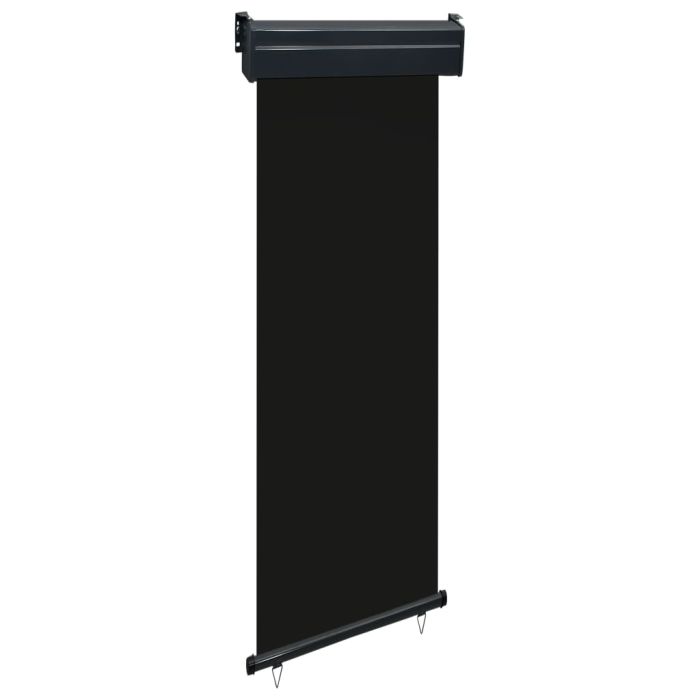 Balcony Side Awning 65x250 cm Black