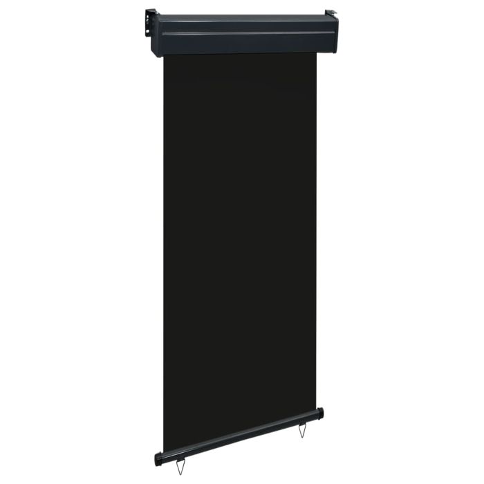 Balcony Side Awning 85x250 cm Black
