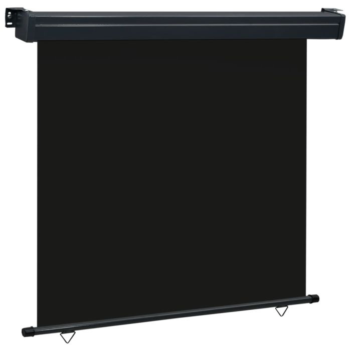Balcony Side Awning 170x250 cm Black