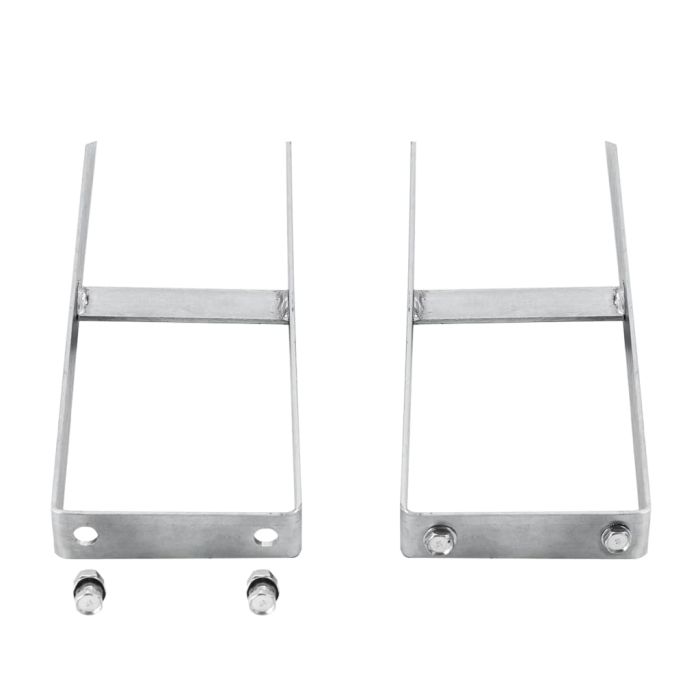 Fence Ground Spikes 2 Pcs for WPC Fence Steel 40cm