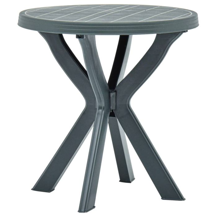 Bistro Table Green Ã˜70 cm Plastic
