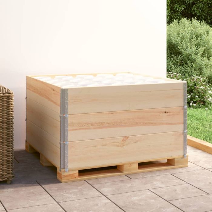 Pallet Collars 3 Pcs 100x100cm Solid Pine Wood