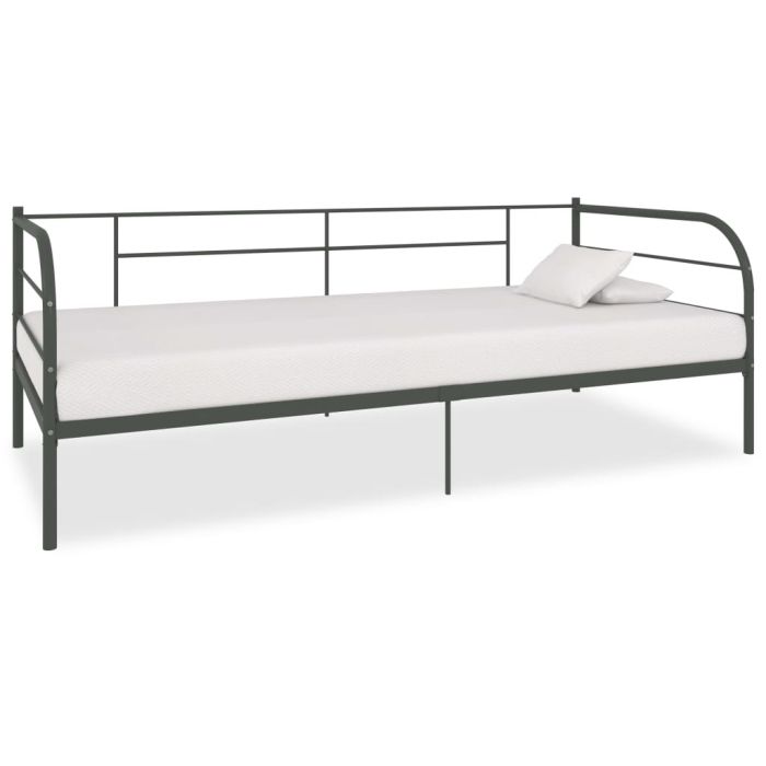 Daybed Frame Grey Metal 90x200 cm