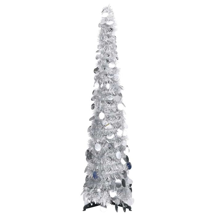 MERRIN 120cm Pop-up Artificial Christmas Tree - Silver