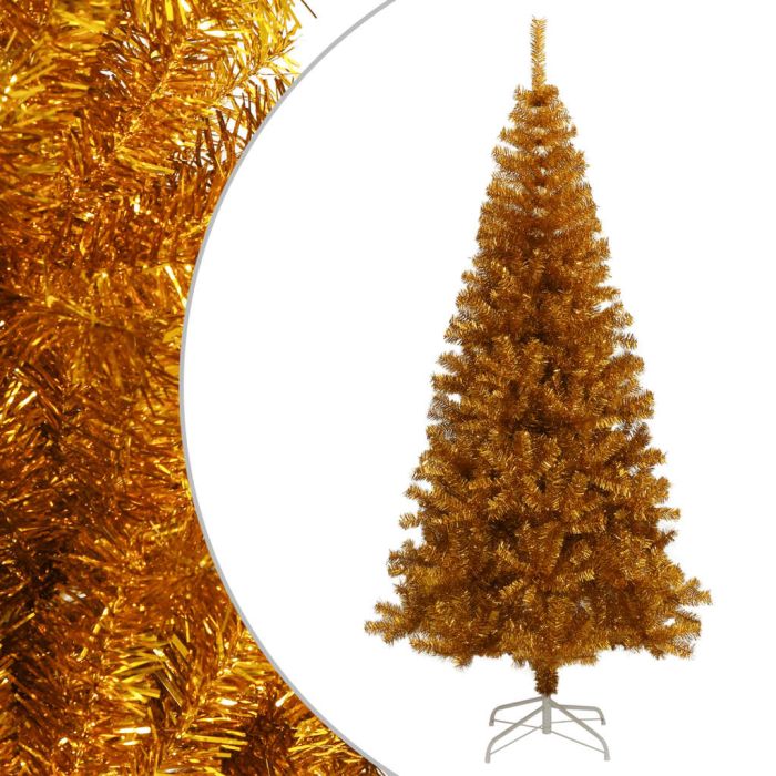 Liro Artificial Christmas Tree with Stand Gold 180cm PET