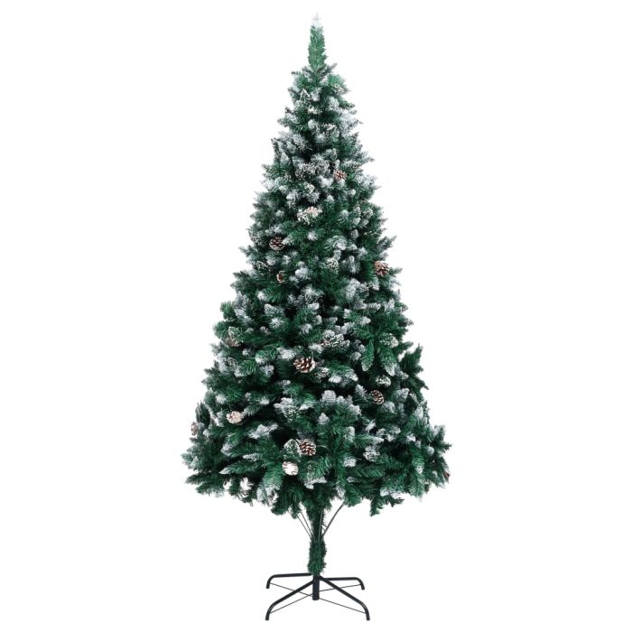 Liro Artificial Christmas Tree with Pine Cones and White Snow 210cm