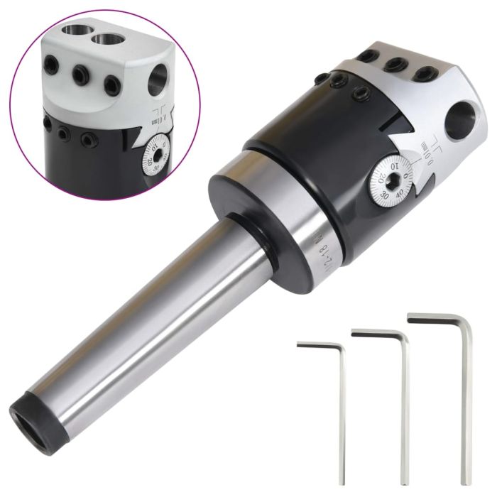 50mm Boring Head with MT3 Boring Shank for Lathe Milling