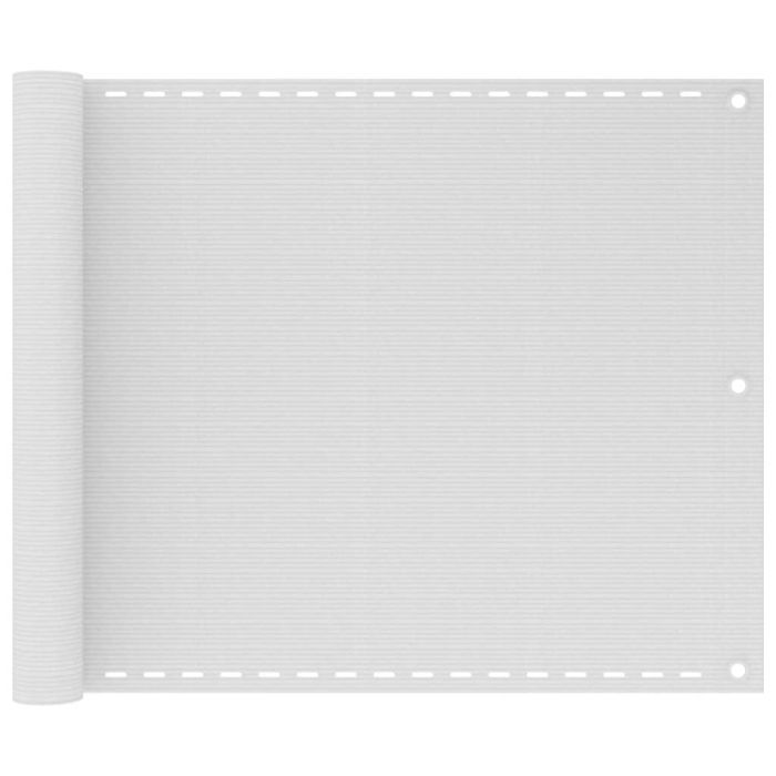 Balcony Screen White 75x300 cm HDPE