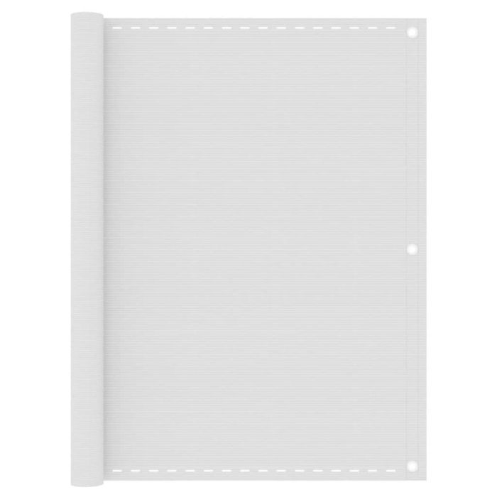 Balcony Screen White 120x500 cm HDPE