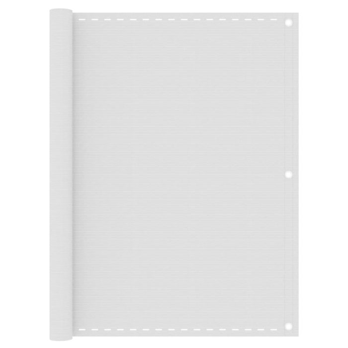 Balcony Screen White 120x600 cm HDPE